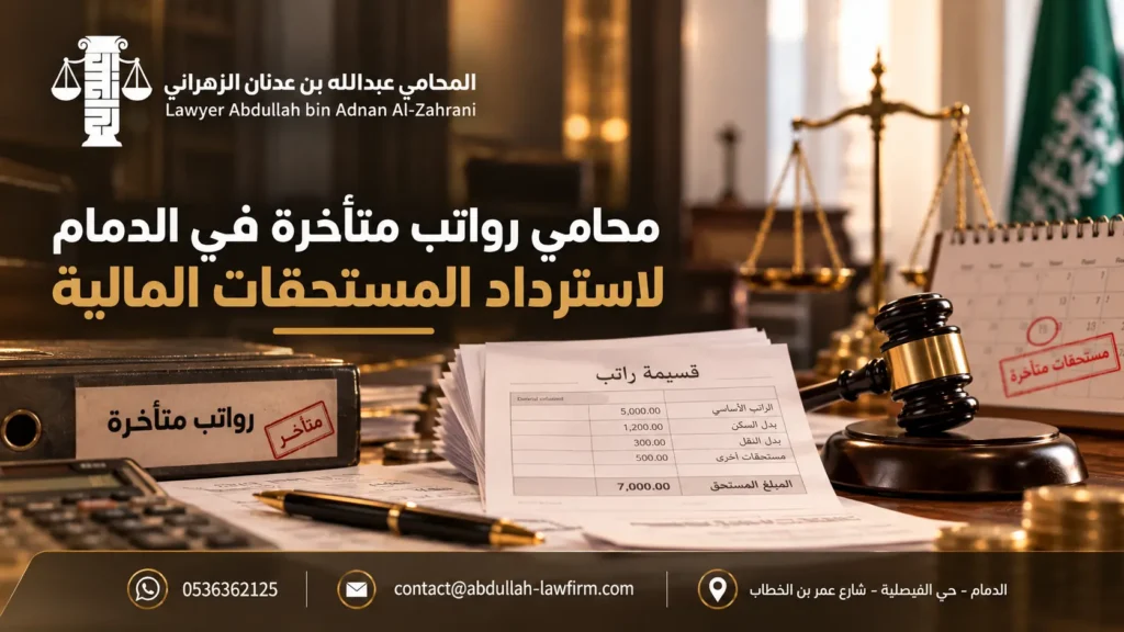محامي رواتب متأخرة في الدمام لاسترداد المستحقات المالية